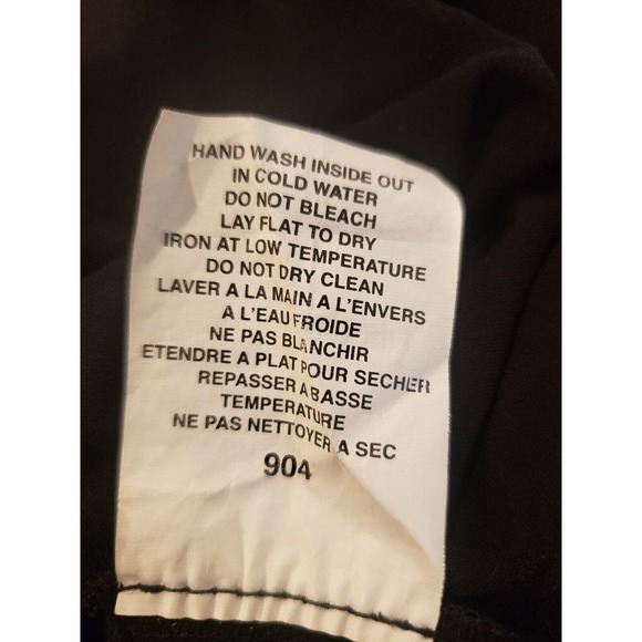 Sympli Long Sleeve Collar Button Down Classic Black Midi Dress Size 14 - Picture 7 of 8